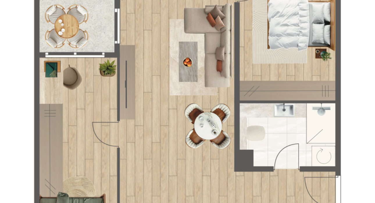 Novogradnja Tresnjevka Zagorska 2A stanovi i apartman projekt LATERRA Apartman G4 Trosoban